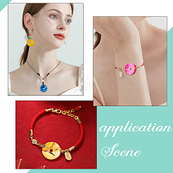 8 шт. подвески из натурального халцедона 4 цветов G-NB0003-93