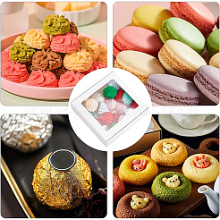 Квадратная складная креативная картонная коробка CON-WH0086-15A