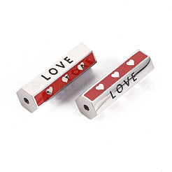 Perline smaltate in acciaio inossidabile chirurgico 316&nbsp;STAS-S116-276P
