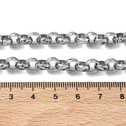 7 mm Rolo-Ketten aus Edelstahl 304 für Damen und Herren&nbsp;NJEW-Z115-01P