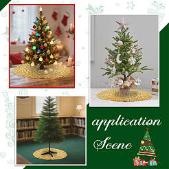 Юбка из полиэстера с пайетками для рождественской елки&nbsp;DIY-WH0622-400B