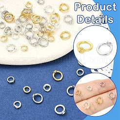 60 Stück 6 Stile Messing Ring Charm Verbinder&nbsp;KK-CJ0004-51