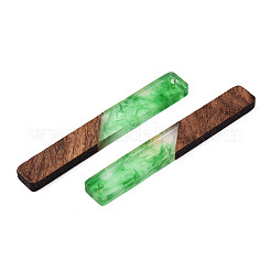 Большие подвески из непрозрачной смолы и орехового дерева&nbsp;X-RESI-TAC0017-04B