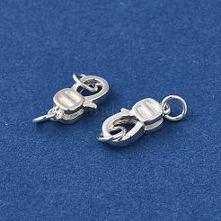 925スターリングシルバーカニカン  銀  11x5x3mm&nbsp;STER-D006-23S