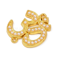 Латунный абс имитация жемчуга коннектор подвески&nbsp;KK-R224-08G