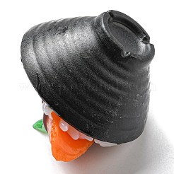 PVCミニイミテーションフードデコレーション  小道具の装飾を装ったドールハウスアクセサリー用  寿司  ライトサーモン  60x45mm&nbsp;MIMO-PW0001-126C