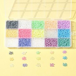 225 г 15-х цветных стеклянных бусин&nbsp;SEED-FS0001-35