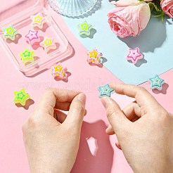 12 шт. 6-х цветные стеклянные бусины с имитацией нефрита&nbsp;GLAA-CJ0002-64