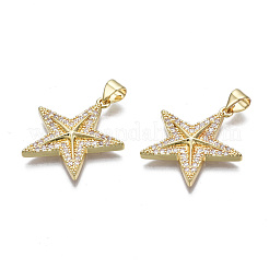 Латунные микро проложить кубического циркония подвески&nbsp;ZIRC-N039-158A-NF