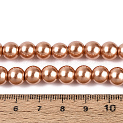 Выпечка окрашены перламутровый стекла жемчужные нити круглый шарик HY-Q330-8mm-50