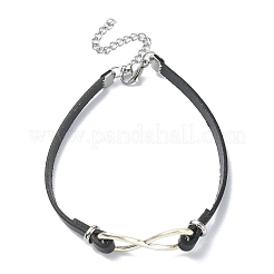 Braccialetti Infinity in lega di stile tibetano&nbsp;BJEW-JB09336-01