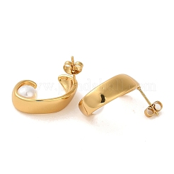 Кольцо серьги-гвоздики из нержавеющей стали 304&nbsp;EJEW-U003-32G