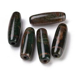 Тибетского стиля бусы дзи&nbsp;X-TDZI-E004-04