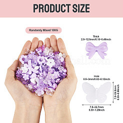 100 г прозрачных и непрозрачных акриловых бусин&nbsp;TACR-TA0001-57A