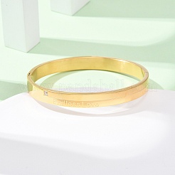 Женские браслеты из нержавеющей стали 304 с микропаве из кубических цирконий&nbsp;BJEW-B161-02G