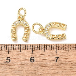 Messing micro pave klar zirkonia charme&nbsp;CU-E003-08G