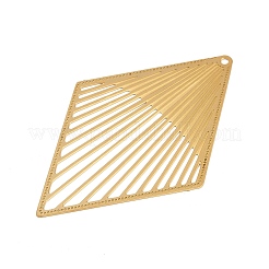 Подвески из нержавеющей стали 304 с травленым металлическим декором&nbsp;STAS-H236-03G