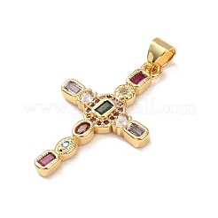 Ottone micro spianare pendenti zirconi&nbsp;KK-P352-03B-G