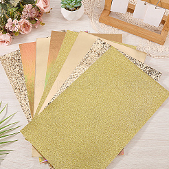 8 Stück 4 Farben Kunstlederstoffe&nbsp;DIY-CL0001-74B