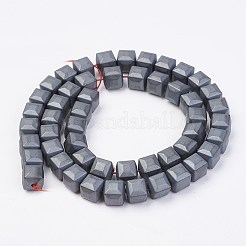 Non magnetici perle ematite sintetico fili&nbsp;G-F396-35-8x8mm