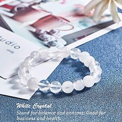 Природных кристаллов кварца бисер нитей G-OC0001-11