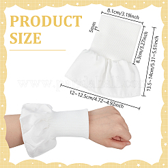 3 пара нарукавников из полиэстера AJEW-BC0008-78A