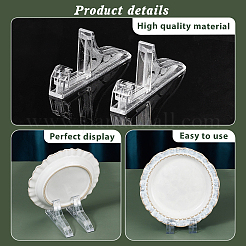 24шт 6 стиля прозрачный акриловый держатель дисплея для фоторамки ODIS-GA0001-61