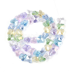 Прозрачные стеклянные бусины нити GLAA-T025-03A-01