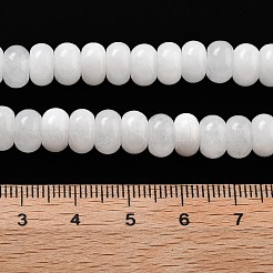 Fili di perline giada bianco naturale&nbsp;LS-G-E507-01M