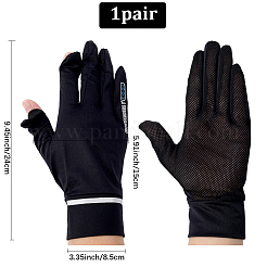 Перчатки из полиэстера для улицы&nbsp;AJEW-WH20020-191B