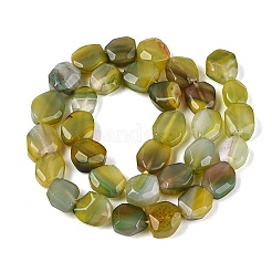 Fili di perle di agata naturale tinti e riscaldati&nbsp;G-N359-15A-04