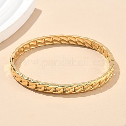 Шарнирные браслеты из нержавеющей стали 304 для женщин AJEW-P127-26G