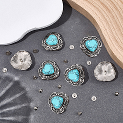 8 sachet de rivets décoratifs en alliage&nbsp;BUTT-CP0001-21