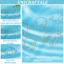 8 шт. подвески из нержавеющей стали 201 двух цветов&nbsp;STAS-UN0040-83