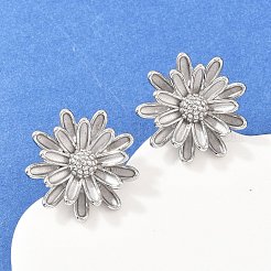 Комплект из ожерелий и серег-гвоздиков из нержавеющей стали 304 для женщин&nbsp;SJEW-G086-01P