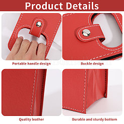 4 шт. сумки-тоуты из искусственной кожи для одной бутылки вина CON-CA0001-028C