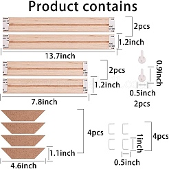Cadre de peinture en bois de pin&nbsp;DIY-WH0158-34F