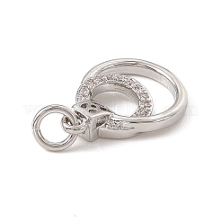 Латунные микро проложить кубического циркония подвески&nbsp;ZIRC-F132-79P