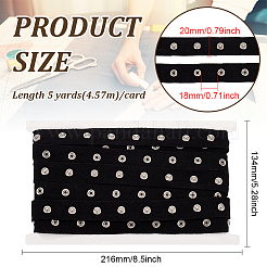 5 ярд ленты с кнопками из нержавеющей стали 201&nbsp;OCOR-WH0078-190A-01P