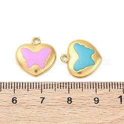 Подвески из нержавеющей стали 304 с эмалью&nbsp;STAS-B085-05G