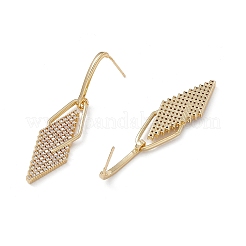 Серьги-гвоздики из латуни с реечным покрытием&nbsp;EJEW-A088-10G