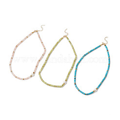 3 шт. 3 стиля ожерелий из круглых ракушечных жемчужин&nbsp;NJEW-JN05300