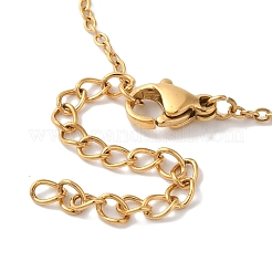 Ионное покрытие (ip) 304 нержавеющая сталь кабель цепь бант подвеска ожерелья&nbsp;NJEW-Z041-03G-01