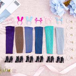 6 комплект кукольной одежды из двух цветов из полиэстера&nbsp;DIY-DC0003-56