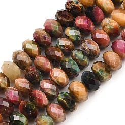 Природных тигровый глаз бисер нитей&nbsp;G-C259-A46-5x8mm