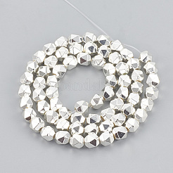 Гальванизировать немагнитных синтетический гематит бисер пряди&nbsp;G-N0322-15S