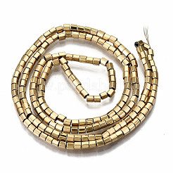 Гальванизировать немагнитных синтетический гематит бисер пряди&nbsp;LS-G-T114-48G