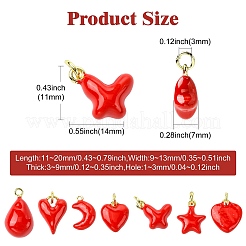 7шт 7 стиля латунные подвески&nbsp;KK-CJ0003-59