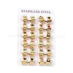 201 Edelstahl breite Huggie-Creolen&nbsp;EJEW-D354-11G