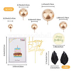 Украшение для торта на день рождения из акрила и бумаги AJEW-FH0004-55